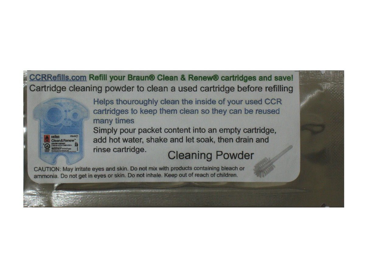 NEW! Cleaning Powder Packet for Braun® Clean & Renew® CCR Cartridges 